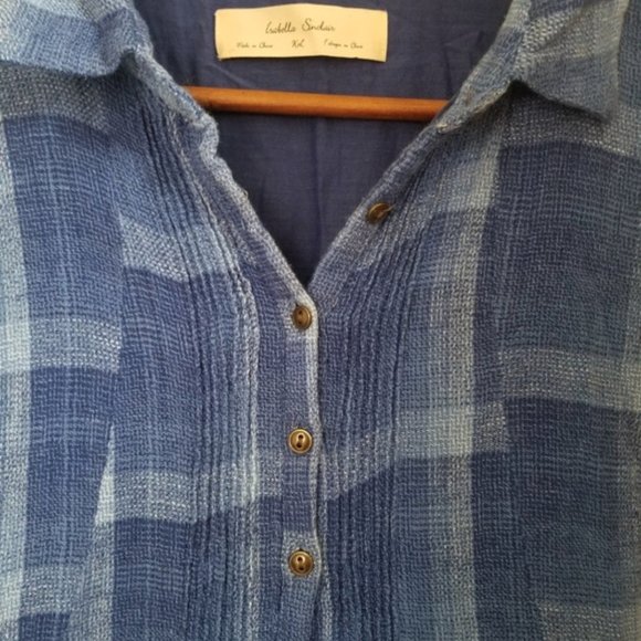 Isabella Sinclair blue plaid pattern dress size XL - Picture 5 of 7